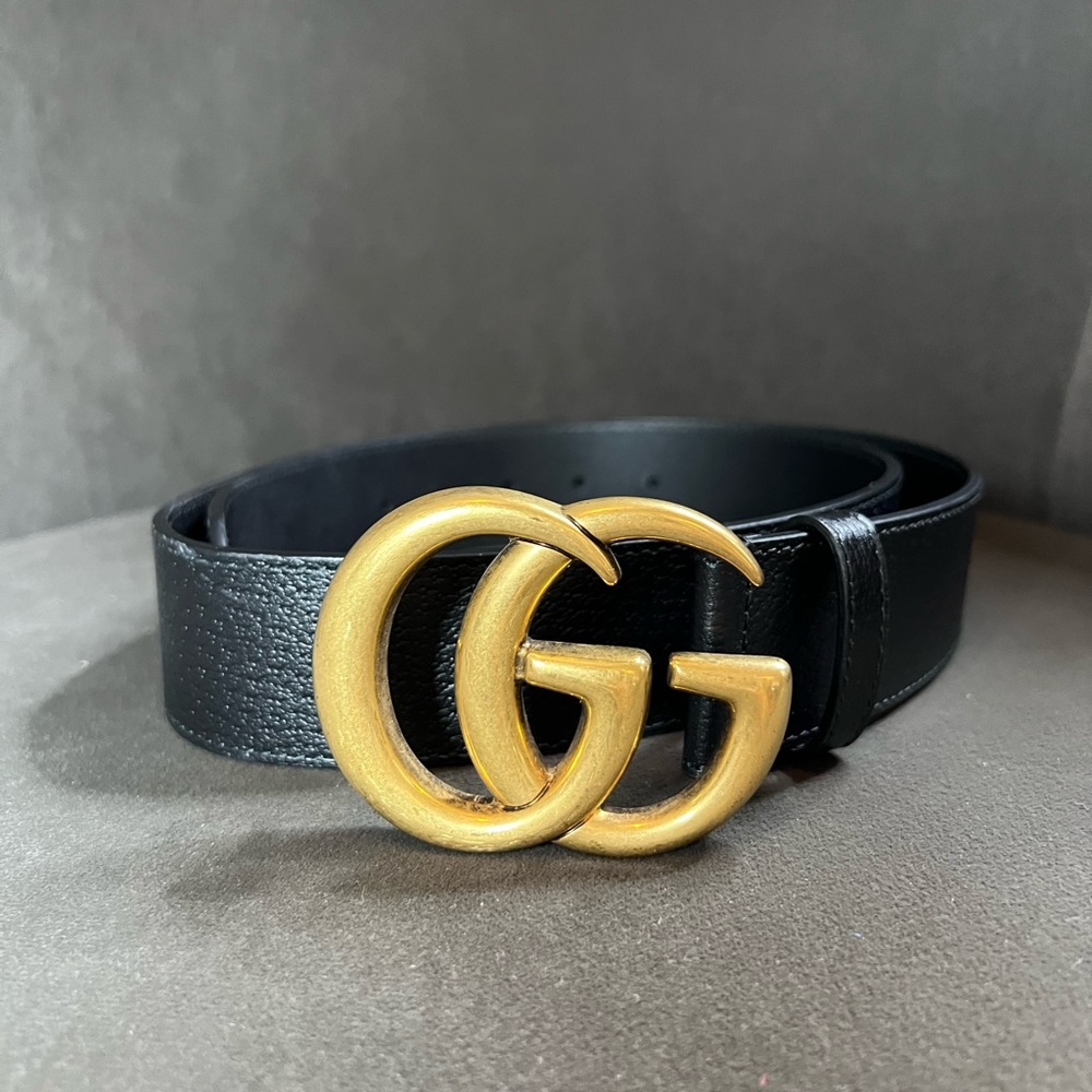 Gucci GG Marmont Belt Textured - Size 95 (38)